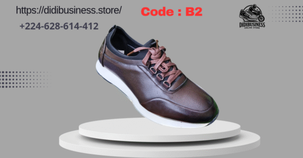 Copie de Dark Red and White Modern Shoes Sale Instagram Post (Publicité Fac_20251011_073925_0000 Chaussure de Ville en Cuir PU