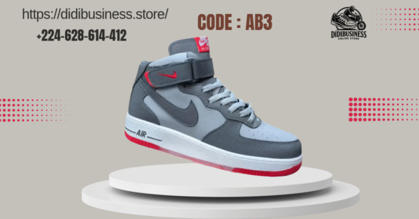 Copie de Dark Red and White Modern Shoes Sale Instagram Post (Publicité Fac_20251017_081749_0000 Air Force 1 Mid